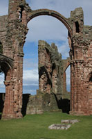 The ruins of Lindisfarne Priory